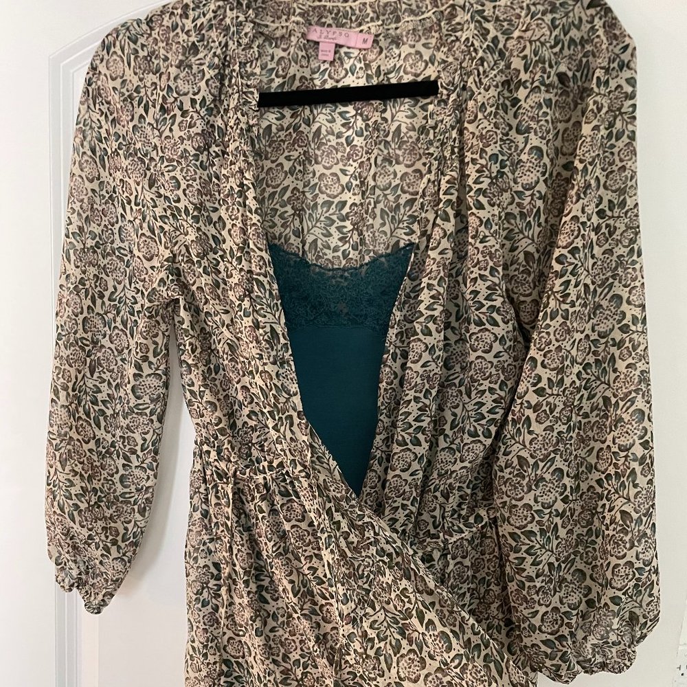 Calypso St. Barth two piece dress silk size M Med